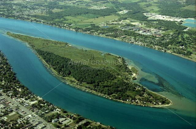 Stag Island in St. Clair County, Michigan